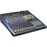 AR12c mixer control surface with channel strips, rotary knobs, and faders