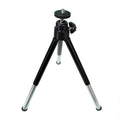 Mini trepied telescopic negru cu cap bilă și picioare pliabile