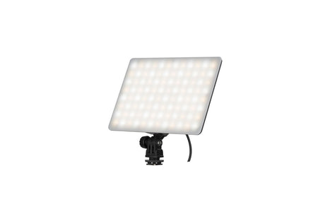 LED bicolor light panel with visible LED grid and attached power cable