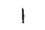Slim LED bicolor light panel shown from the side with black mount hardware