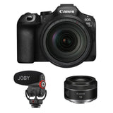 Canon EOS R6 Mark III Kit RF 24-105mm f/4L IS USM + RF 50mm si microfon Cadou
