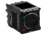 RED Komodo-X cinema camera, black body with lens cap and top controls