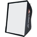Black Lightdome softbox with white front diffuser panel and hinged frame