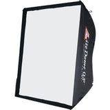 Black Lightdome softbox with white front diffuser panel and hinged frame