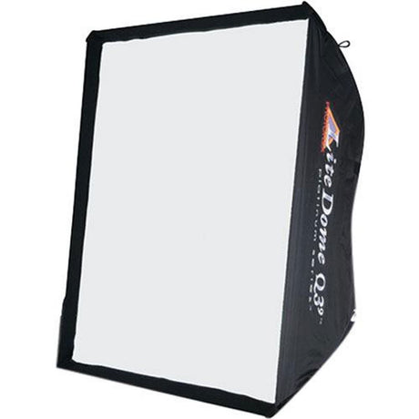 Black Lightdome softbox with white front diffuser panel and hinged frame