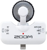 iQ5 microphone base with AUTO GAIN and LIMIT OFF controls and black mesh grille