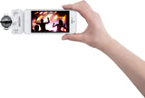 iQ5 portable microphone with phone holder, shown being held in hand