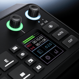 Consolă audio/video RODECaster Video S, cadrane iluminate și butoane