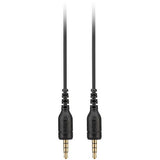 3.5mm TRRS to TRRS audio cable, 1.5m, black connectors
