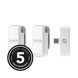 Rode Wireless Micro sistem de microfon wireless ultracompact pentru 2 persoane USB-C (2,4 GHz, alb) - View 1