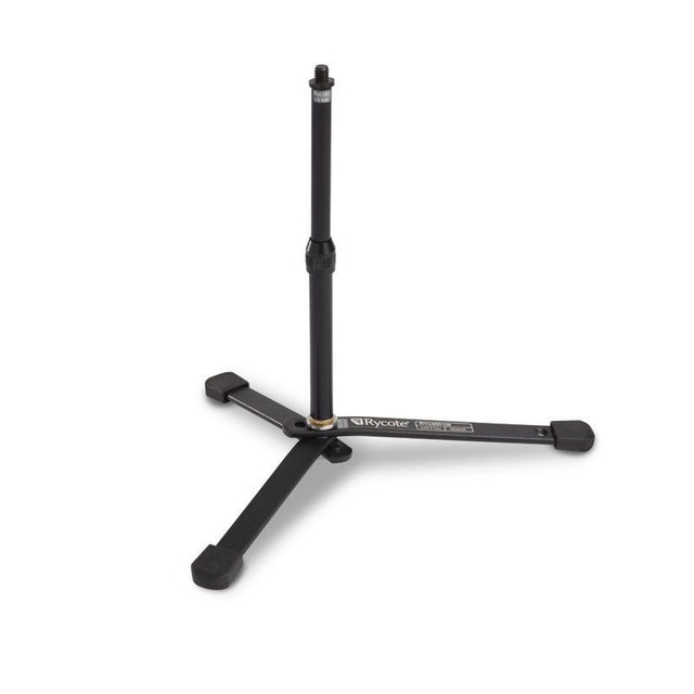 Mini sound stand with detachable base, black, three legs and adjustable center post