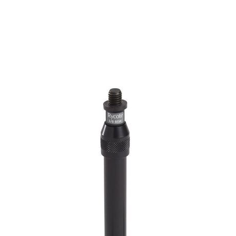 3/8 BSW threaded top of a black mini sound stand with knurled grip