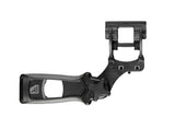 Suport microfon shotgun 19/22 mm cu mâner, carcasă neagră și prindere tip cadru