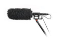 NTG microphone kit with black fuzzy windscreen and shock mount