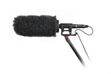 NTG microphone kit with black fuzzy windscreen and shock mount