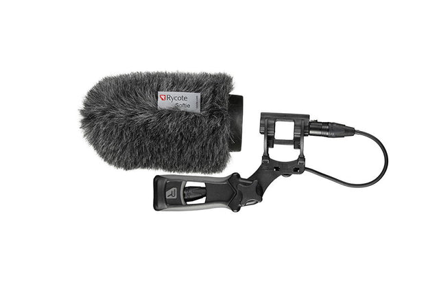 12cm Classic-Softie mic kit: gray furry windscreen and shock mount