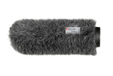 Protecție microfon cu blană gri, 24 cm, pentru interval 19/22
