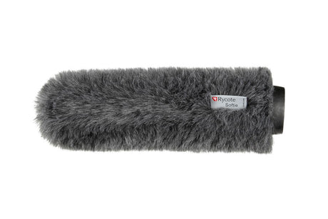 Protecție de microfon cu blană, 29 cm, gri, capăt cilindric