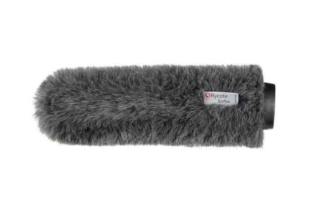 Protecție de microfon cu blană, 29 cm, gri, capăt cilindric