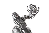 InVision Softie lyre shock mount with furry windscreen on camera handle