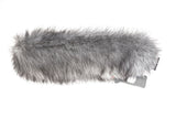 Grey fuzzy mic windscreen, size L, with side opening