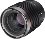 V-AF 100mm T2.3 FE lens, angled front with red ring and lens glass