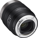 V-AF 100mm T2.3 FE lens, rear mount side with metal contacts and silver ring