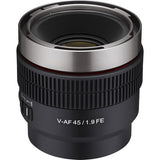 Samyang V-AF 45mm T1.9 Obiectiv Cinematic AF Montura Sony FE - View 1