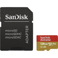 Extreme microSDXC 128GB V30 memory card with SD adapter, A2