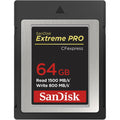 SanDisk Extreme PRO CFexpress Type B 64GB memory card, front label