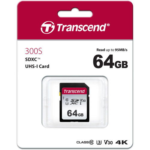 Transcend Silver 300S SD UHS-I (V30) card memorie 64GB - View 2