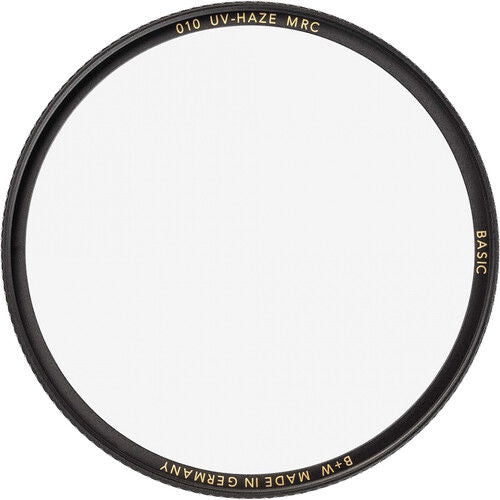 B+W 010 UV-Haze MRC 55mm filter, front edge with ring text