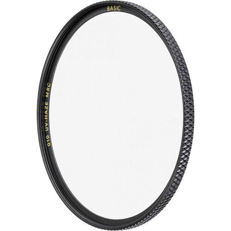 UV Haze MRC 010 photo filter with black ridged bezel, front view