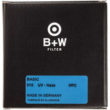 B+W BASIC 010 UV-Haze MRC 82mm filter box with product label