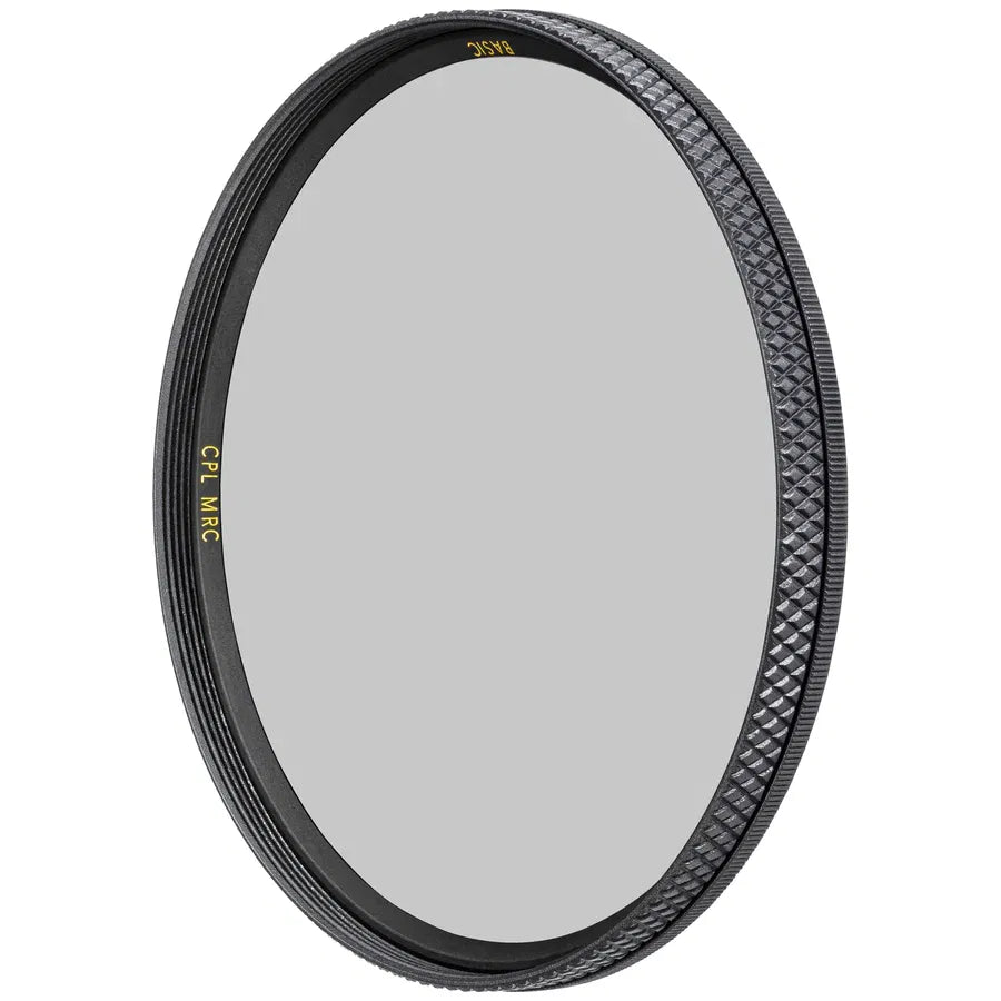 B+W polarizing filter, black 62mm with textured ring and MRC Basic markings