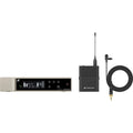 Wireless digital mic set: transmitter, receiver, and lavalier microphone with cable