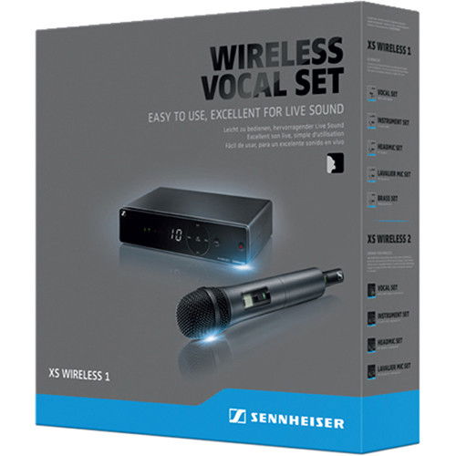 Sennheiser wireless vocal set box with receiver and handheld microphone shown