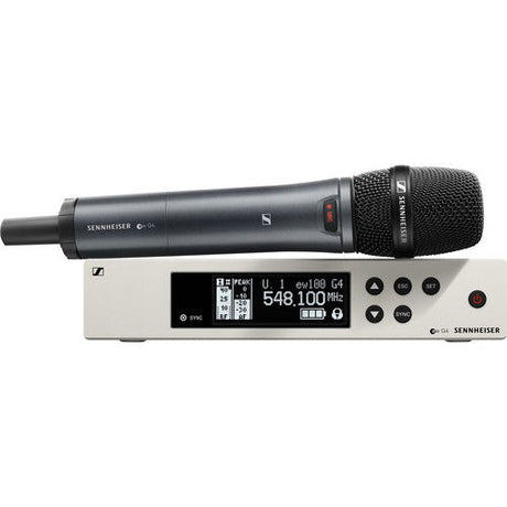 Transmițător wireless handheld EW 100 G4 cu capsulă MMD 835, microfon negru