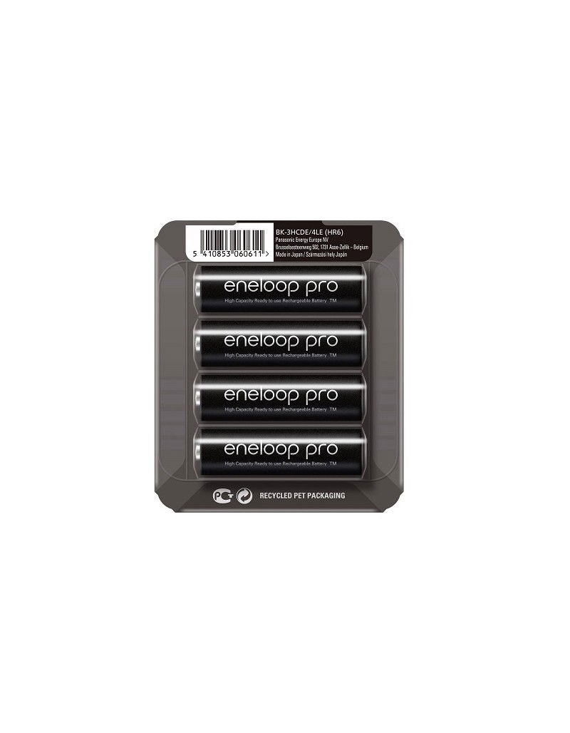 Set 4 acumulatori AA eneloop pro 2500 mAh Ni-MH, în ambalaj tip blister