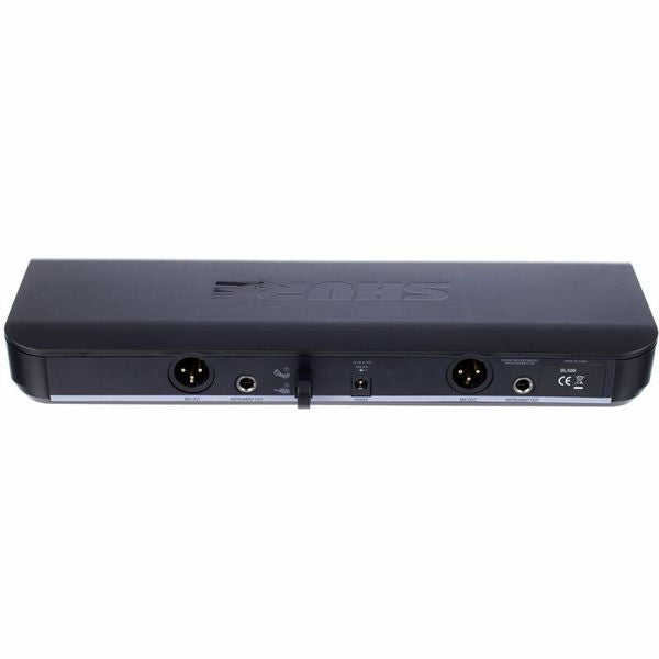 Wireless receiver unit rear panel with audio and power ports