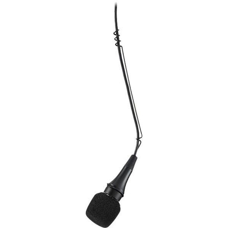 Microfon suspendat de scenă cu parbriz spongios negru și cablu lung