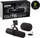 Microphone kit in retail box with foam windscreen and included mounting accessories