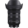Sigma 24-70mm f/2.8 lens with front ring and aperture/scale markings, black