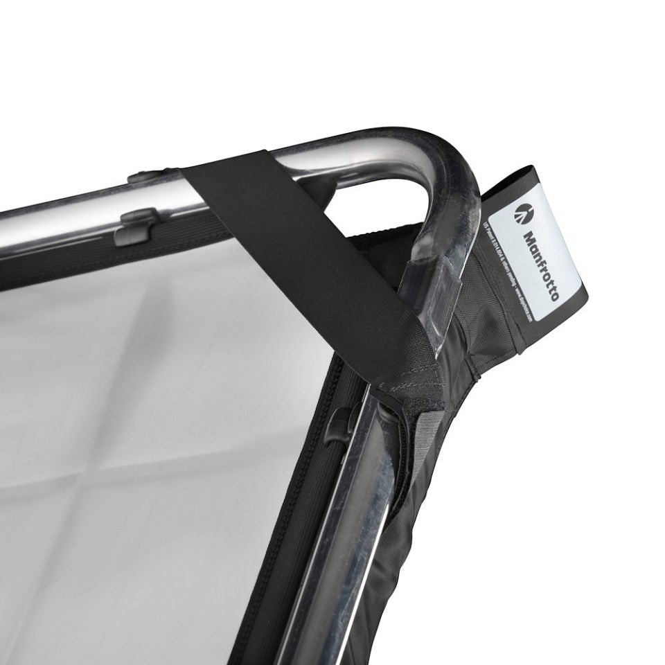 Black SNAPGRID fabric panel with hook-and-loop strap