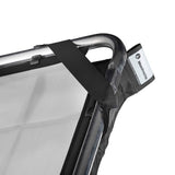 Black SNAPGRID fabric panel with hook-and-loop strap