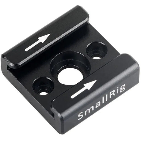 Universal SmallRig patina metal clamp bracket with two circular mounting holes, black