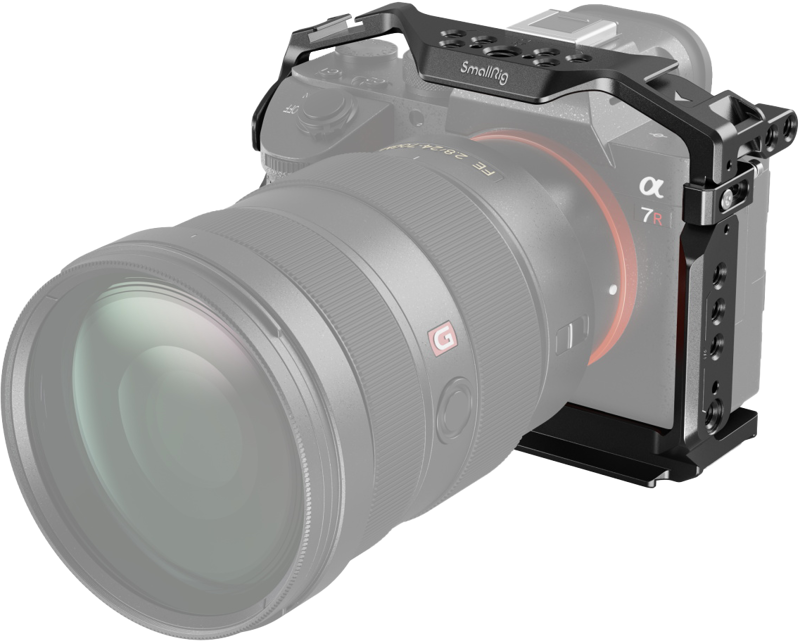 Camera cage for A7 III/A7R III with top plate and side mounting cutouts