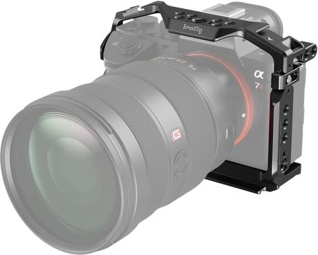 Camera cage for A7 III/A7R III with top plate and side mounting cutouts