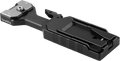 Black QR tripod plate with quick-release clamp and mounting base