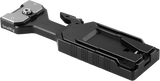 Black QR tripod plate with quick-release clamp and mounting base